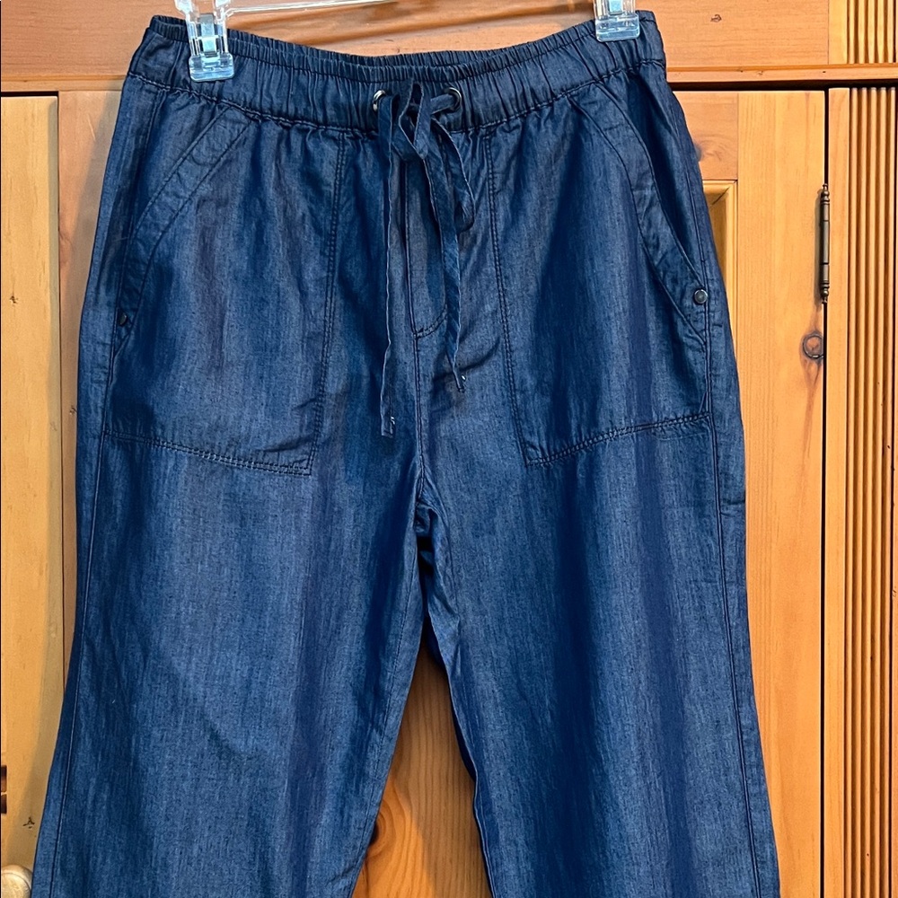 Workshop Republic Clothing Dark Blue Ankle Jeans NWOT